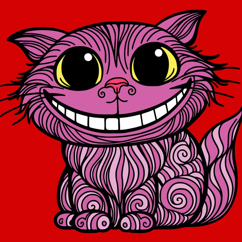 chesire cat from alice in wonderland