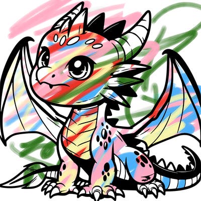 fierce baby night dragon