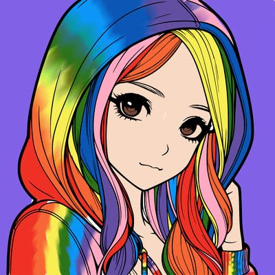 realistic adult girl with hoodie on