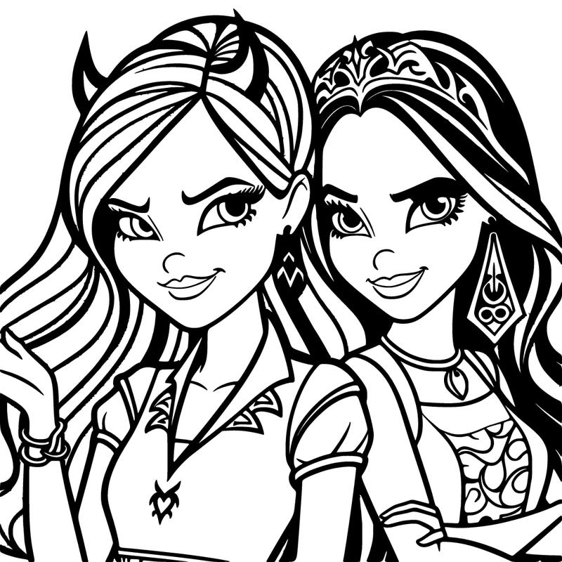 descendants evie, and evil