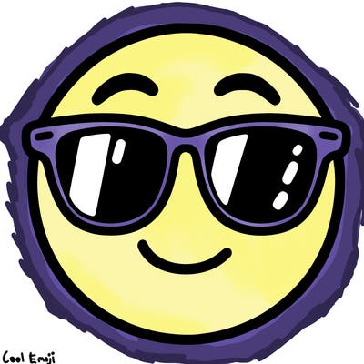 emoji with sunglasses