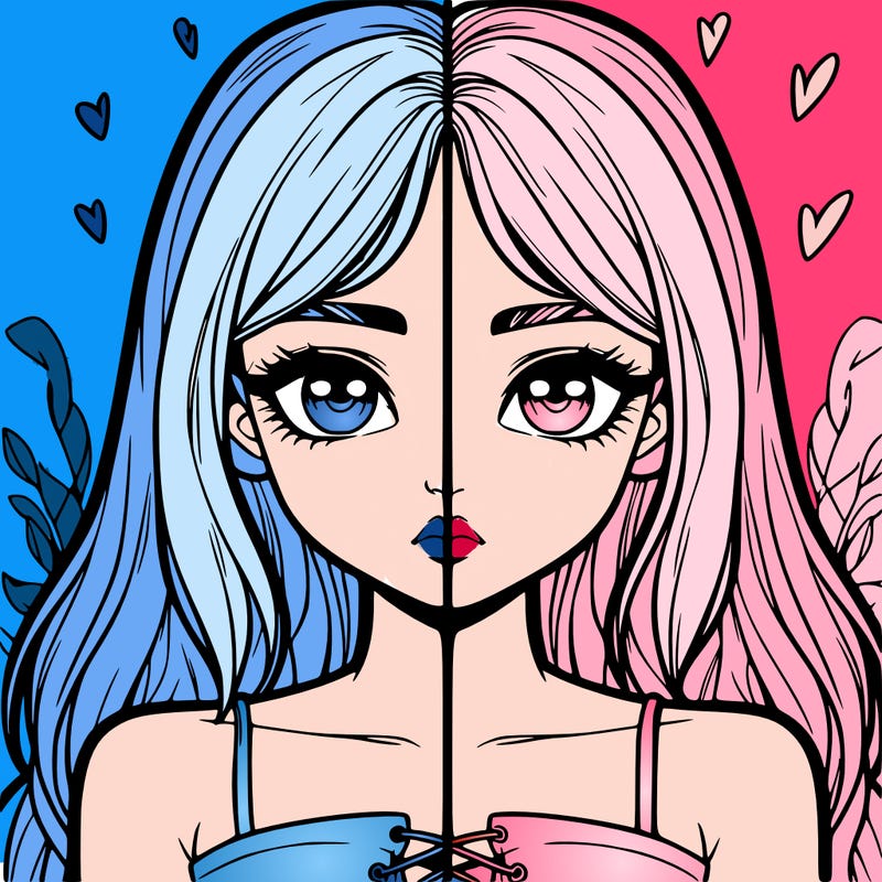 realistic girl split