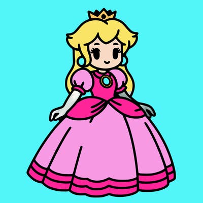 princess peach from mario