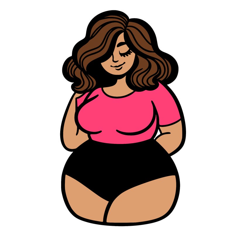curvy woman