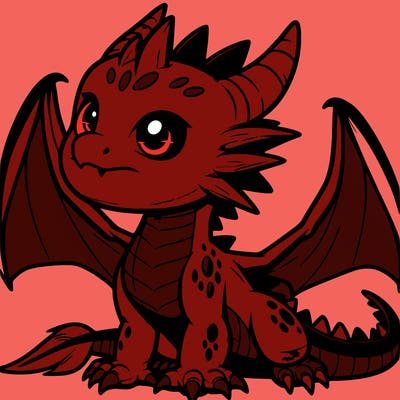 fierce baby night dragon