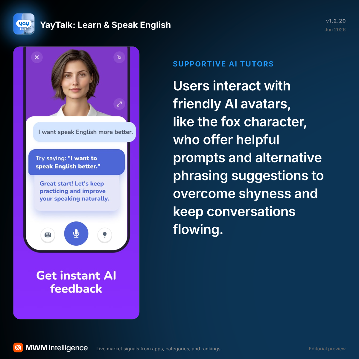 YayTalk: Learn & Speak English - Education App | MWM