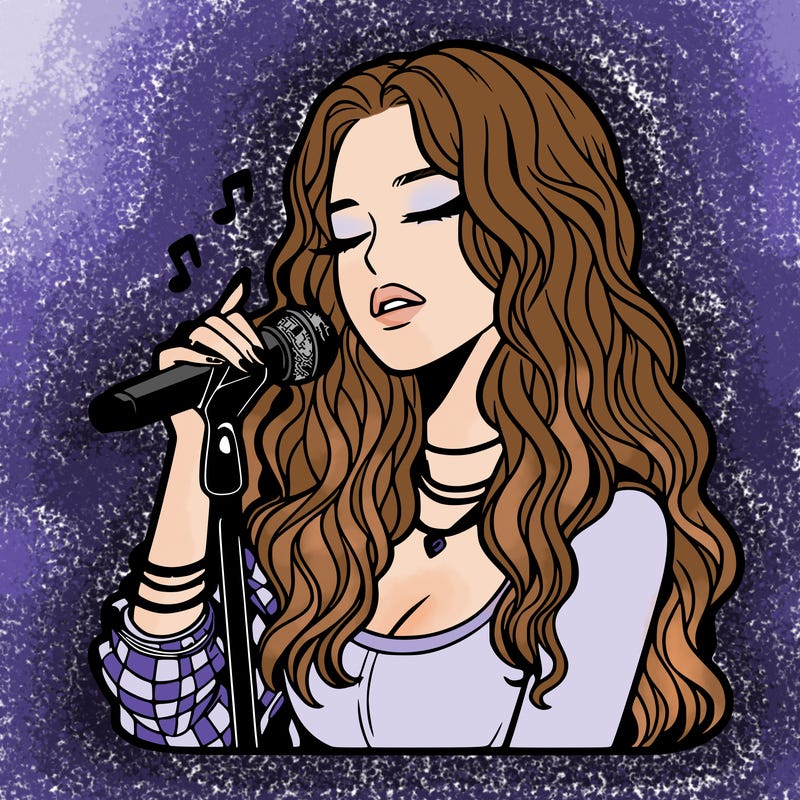 realistic female singer