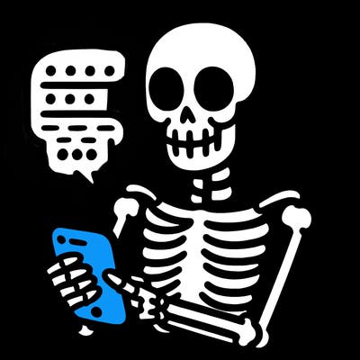texting as skeleton