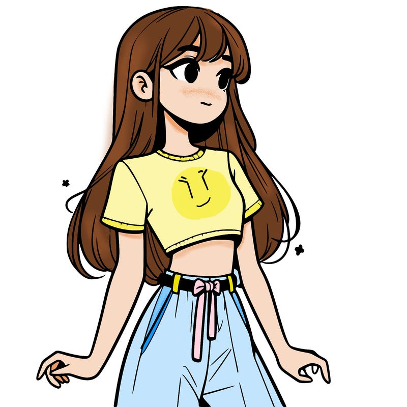 girl in a cute crop top