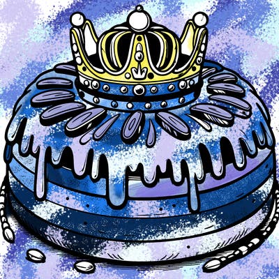 realistic king cake