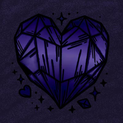 crystal heart
