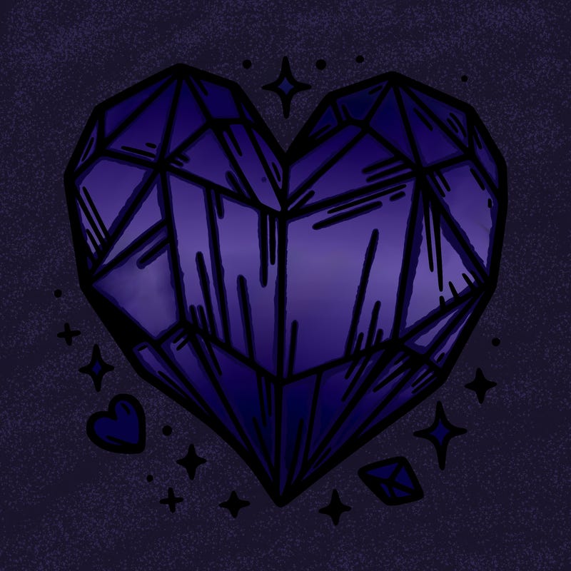 crystal heart