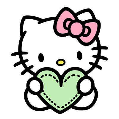 hello kitty with heart