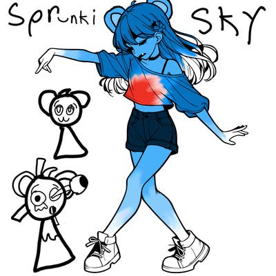 realistic girl danceing