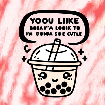 you look like boba tea and i think i’m gonna look so cute like this