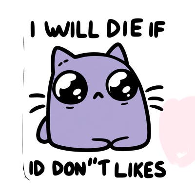 a cat that will die if we don’t get 10 likes