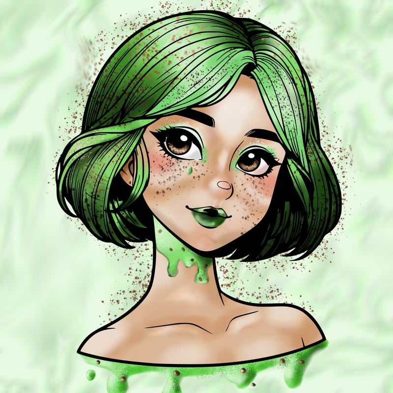 realistic girl with short hair