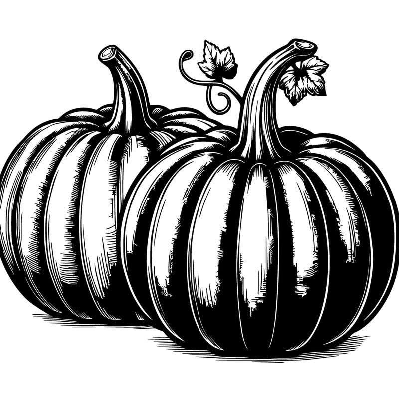 pumpkin  drawing realistic