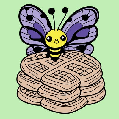 butterfly waffles
