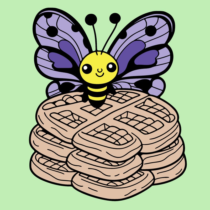 butterfly waffles