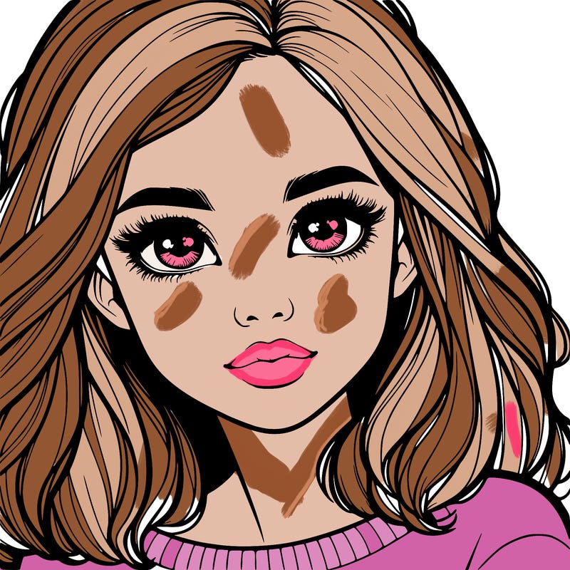 realistic girl whith cute eyes