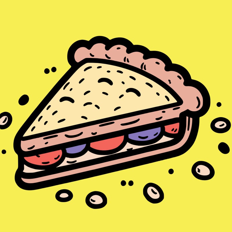 a piece of food