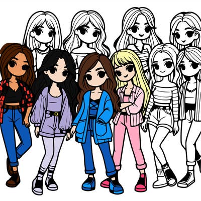 group of girls