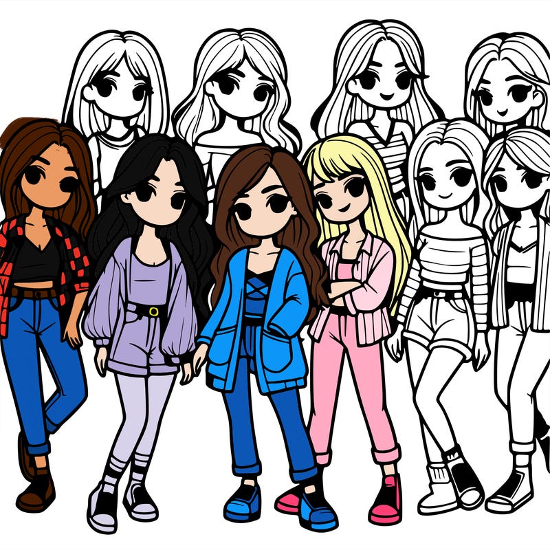 group of girls
