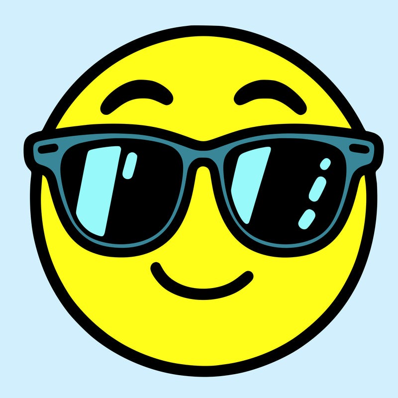 emoji with sunglasses