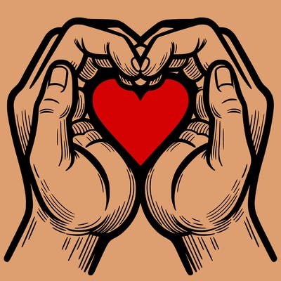 hands making a heart