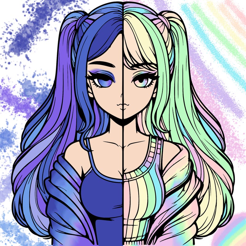 realistic girl split