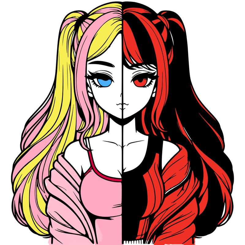 realistic girl split