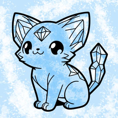 crystal kitten