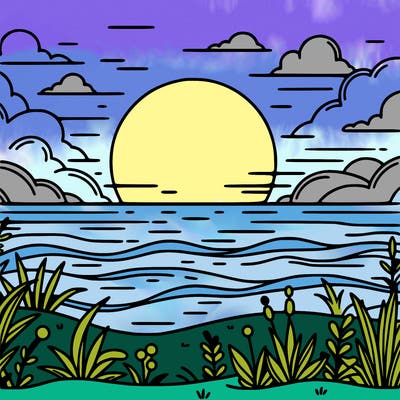sunsetl calm