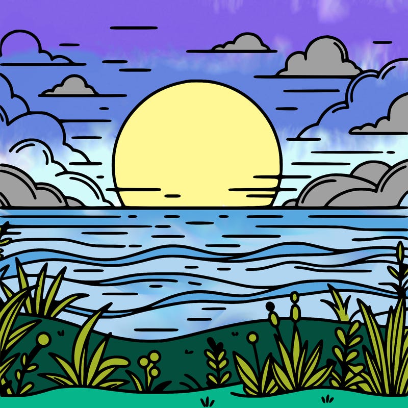 sunsetl calm