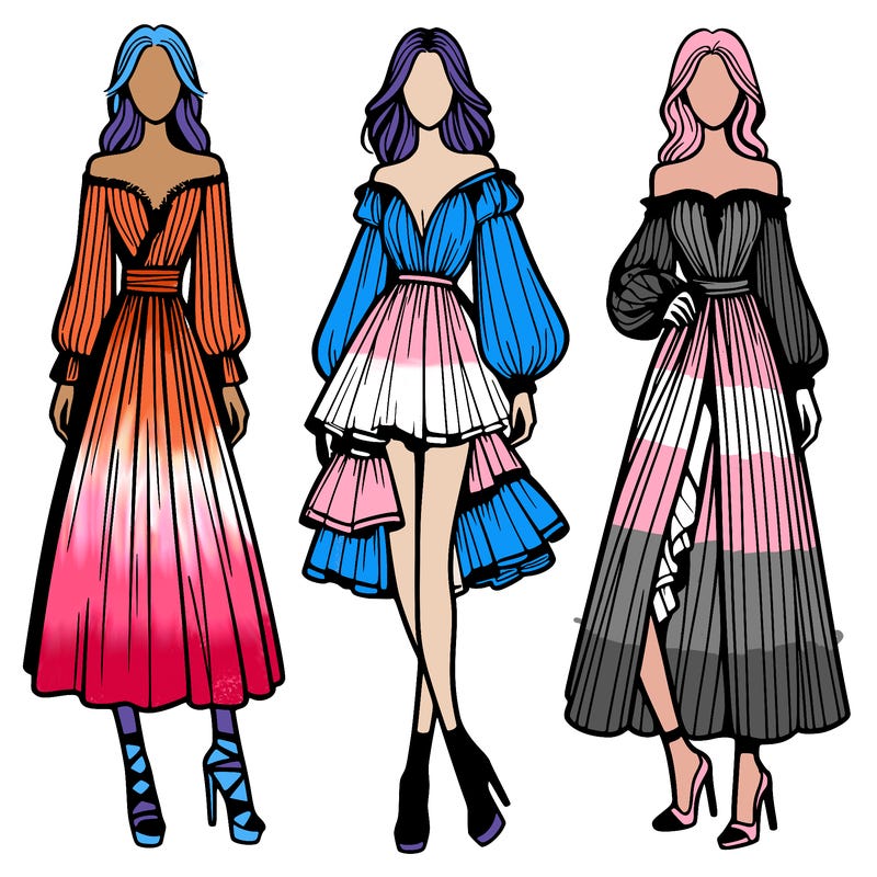 fashion models dresses