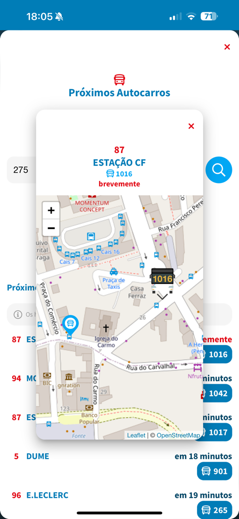 TUB App - Suivi de la localisation des bus en temps réel et horaires d'arrivée sur la carte de l'application TUB