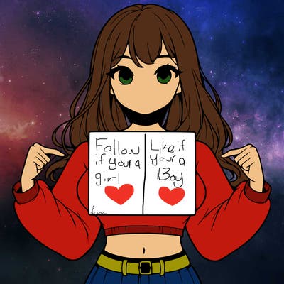 girl holding a blank sign in a long sleeve crop top