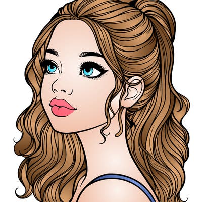 beautiful realistic girl