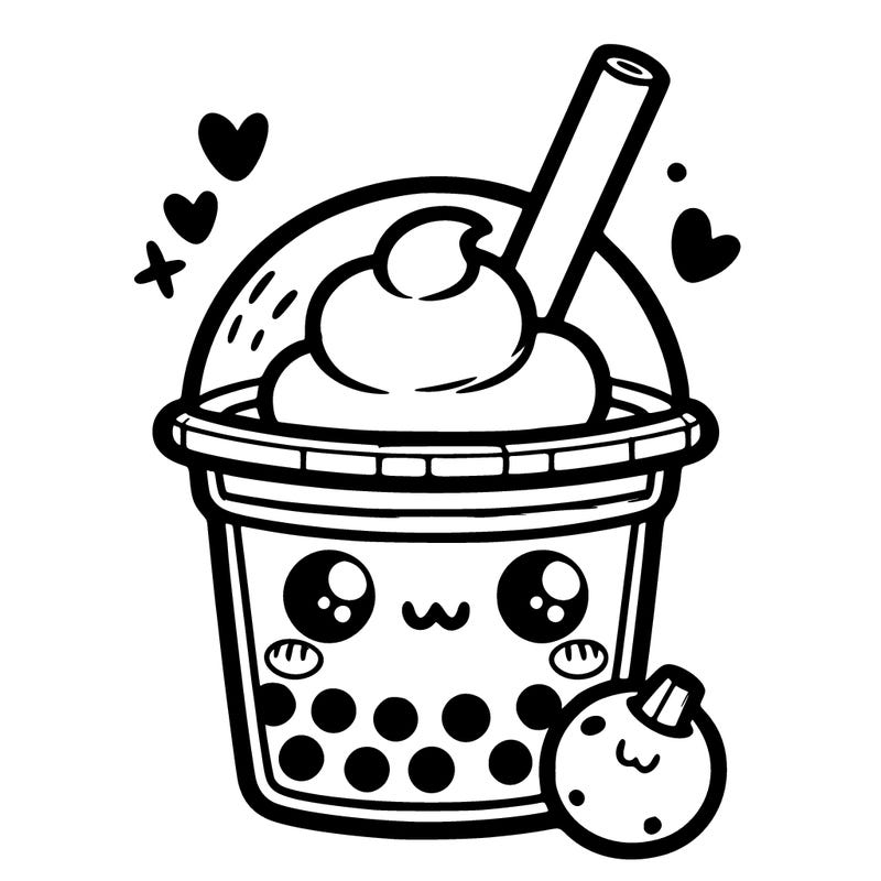 cute boba tea