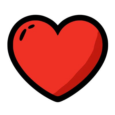 a blank heart