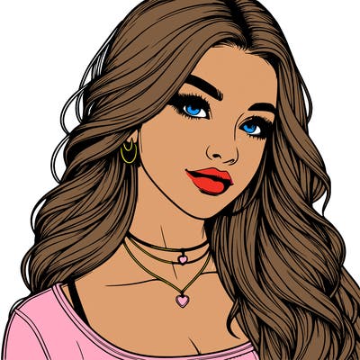 detailed realistic girl