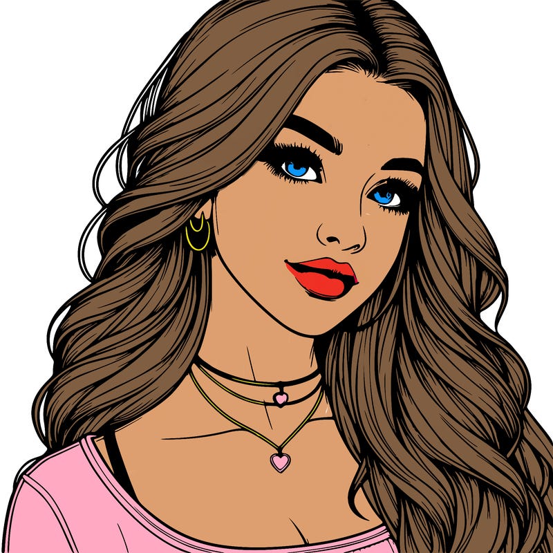 detailed realistic girl