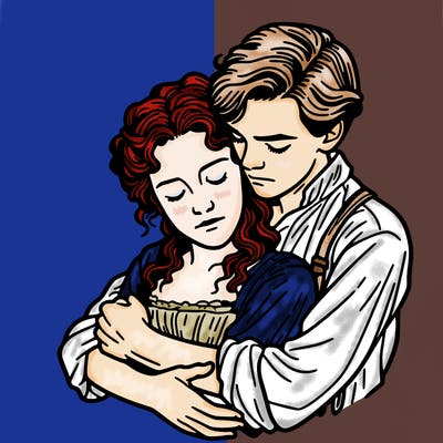 titanic jack rose hugging each other