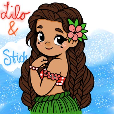 hawaiian girl with braids