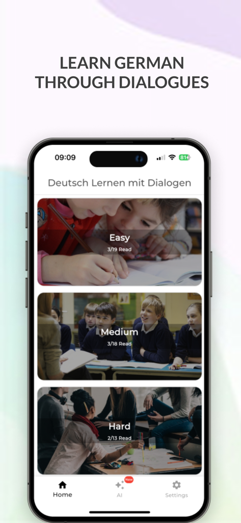 Learn German AI Conversations - Education App | MWM