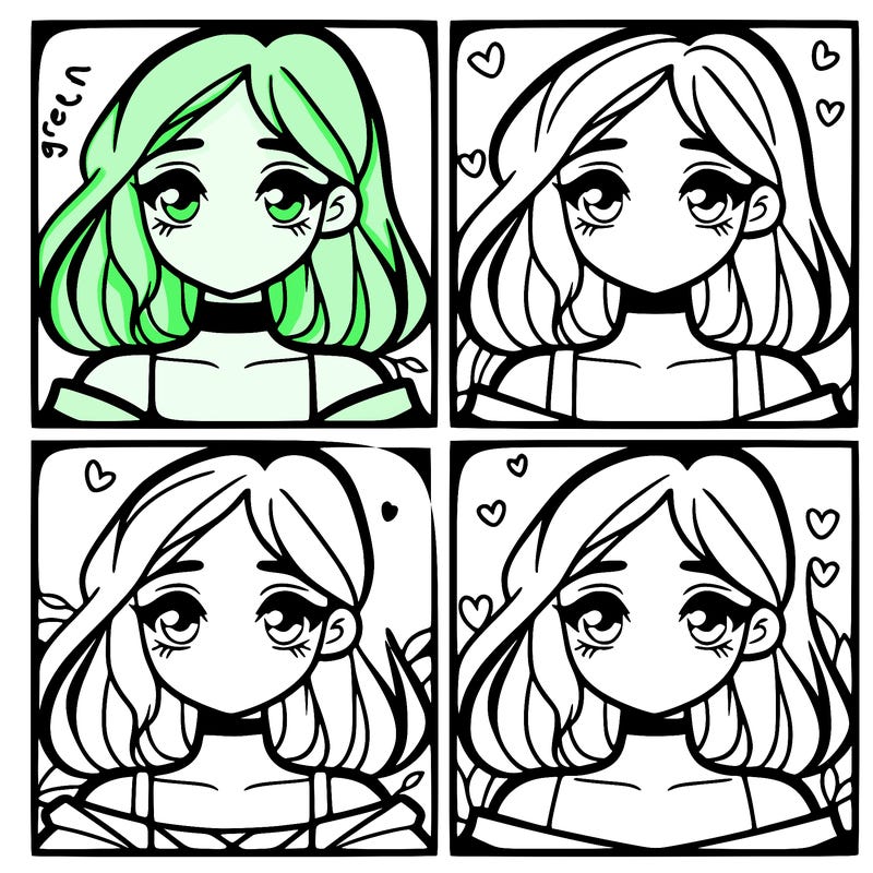 a butiful easy girl split in to four half's