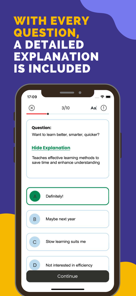 Principles of Management Prep - Practice question and detailed explanation screen in the Principles of Management Prep app