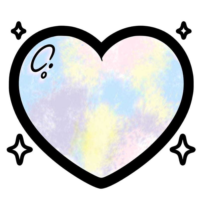 a blank heart