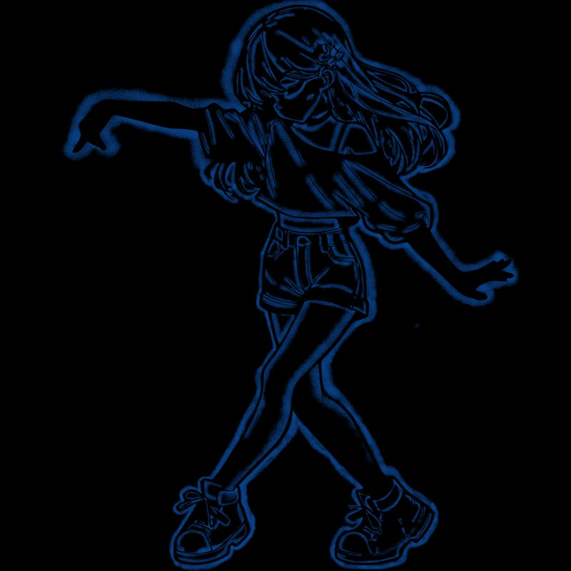 realistic girl danceing